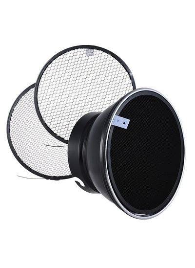 Buy 7" / 180mm Elinchrom Mount Standard Reflector Diffuser Shade Lamp Shade with 10° 30° 50° Honeycomb Grids in Saudi Arabia