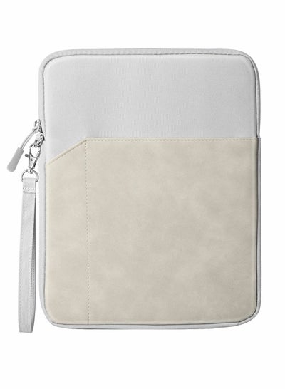 اشتري 9-11 Inch Tablet Sleeve Bag Carrying Case for iPad Pro 11 2021-2018, Air 5/4 10.9, 10.2, Galaxy Tab A8 10.5, Tab S8 11", Surface Go 2, 1, Protective with Pocket, Light Gray في السعودية