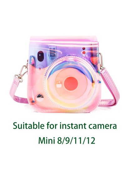 اشتري Hard Case Rainbow Color Camera Bag with Strap For FUJIFILM Instax Mini 8 9 11 12 في السعودية
