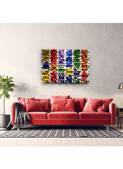 اشتري Colorful Wood Wall Panel By Woodeometry في مصر