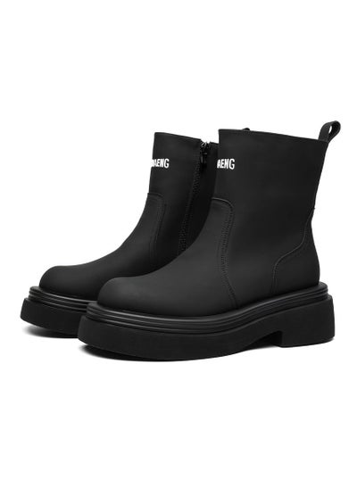 Buy New Youth Fashion Thick Sole High Top Boots in UAE