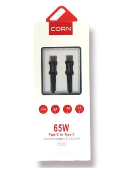 Buy Corn XC024 Fast Charging Data Cable Type-C USB 65W in Egypt