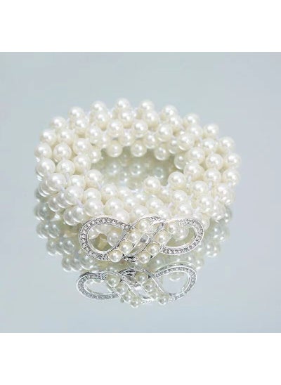 Buy Elegant Pearl Waist Chain for DressesHappy Note Silver Happy Note Silver in UAE