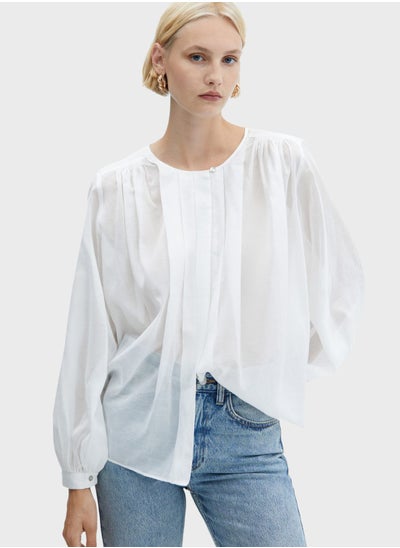 Buy Mesh Button Down Shirt in UAE