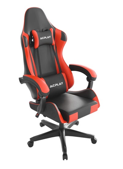 Buy High Back Gaming Chair Racing Office Computer Ergonomic Reclining & Height Adjustable Computer Chair with Neck & Lumbar Support Without Footrest in Saudi Arabia