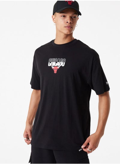 Buy Chicago Bulls Graphic Oversized T-Shirt in UAE