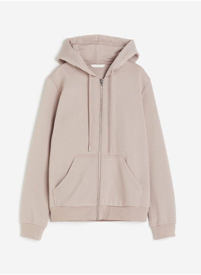 Buy Zip Through Drawstring Hoodie in UAE