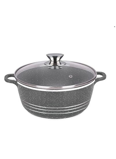 Buy Dessini Granite Casserole Cooking Pot 40Cm- Pfoa Free Oven Safe-Multi Layer Non Stock Coating-Dishwasher Safe in UAE