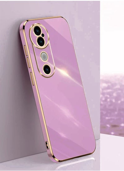 Buy Back Case Cover for VIVO V40 5G Back Cover | Gold Electroplating Chrome | Raised Edges | Super Soft-Touch | Bumper Back Case for VIVO V40 5G in Saudi Arabia