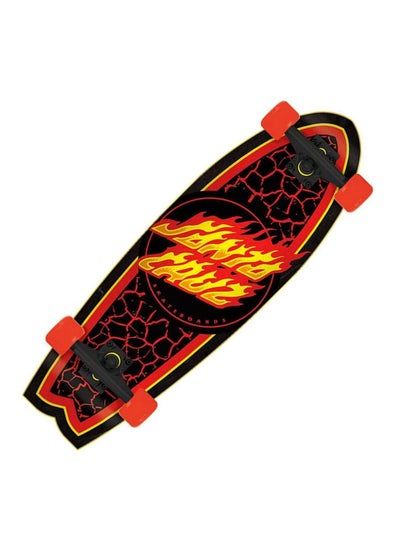 Buy Santa Cruz Flame Dot Shark Cruzer Longboard Complete 27.7" in Saudi Arabia