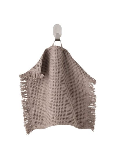 Buy Washcloth, Light Grey/Brown, 30X30 Cm in Saudi Arabia