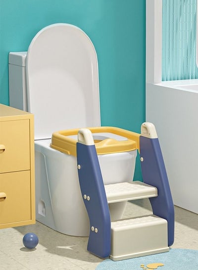Buy A new generation of children's toilet ladder, footrest, 2-in-1 adjustable comfort cushion in Saudi Arabia