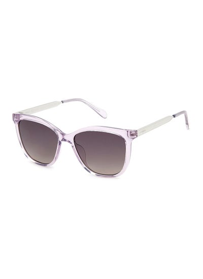 Buy Women's UV Protection Cat Eye Sunglasses - Fos 3142/S Lilac 54 - Lens Size: 54 Mm in Saudi Arabia