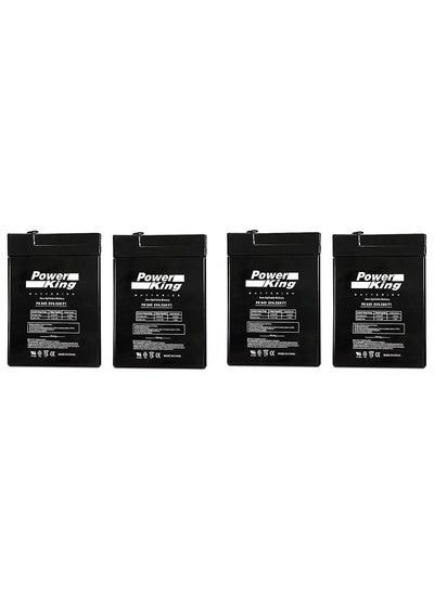 Buy DC Power 6V 4.5Ah General 00648 Sealed Non-Spillable Emergency Light Battery WKA6-5F - 4 Pack in UAE