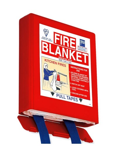 Buy Fire Blanket for Fire Safety- Plastic Package -  Emergency Safety Fire Blanket - Retardant Kitemarked Fiberglass Fire Suppression Blanket - Kitchen, Home, Office, Caravan Fire Resistant Blanket in Saudi Arabia