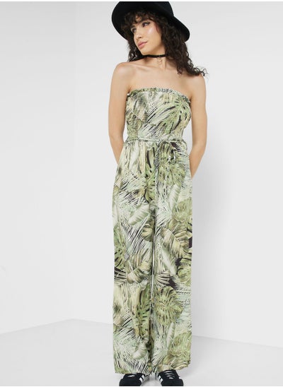 Buy Urban Minx Cross Neck Printed Jumpsuit in UAE