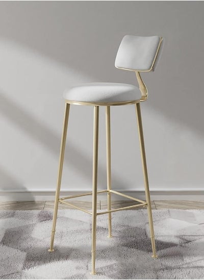 اشتري Bar Stools Nordic Bar Chair Light Luxury Home Island Golden Bar Stool Modern Minimalist High Chair Bar Chair Back Bar Stool في الامارات