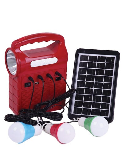 Buy light and LED lighting system powered by solar energy suitable for home and trips waterproof and weather resistant fully charged quickly. in Saudi Arabia