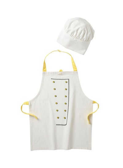 Buy Toppklocka Children's Apron With Hat White 75centimeter in Saudi Arabia