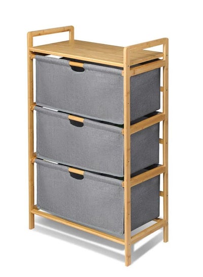 Buy 3 Tier Portable Children Cloth Storage Cabinet wardrobe in UAE