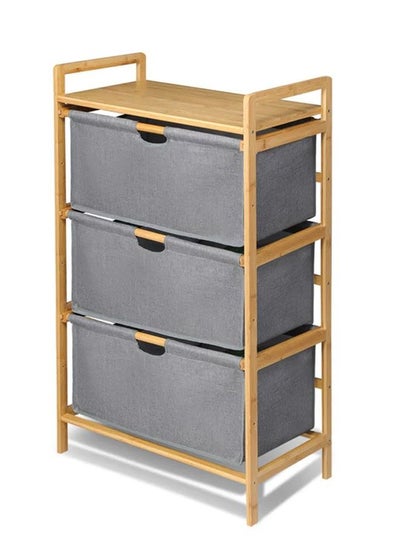 Buy 3 Tier Portable Children Cloth Storage Cabinet wardrobe in UAE