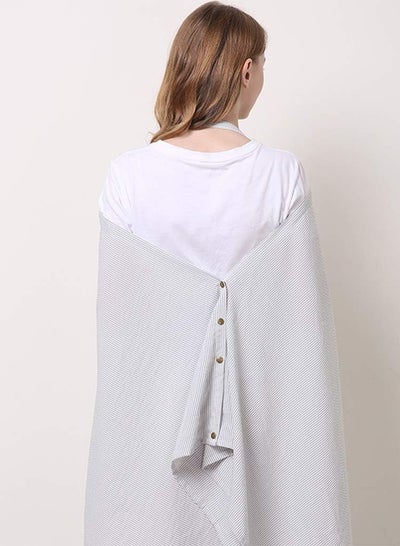 Buy Lausana Nursing Cover for Breastfeeding Multi-Use Shawl Wrap Stole for Women (White) in Egypt