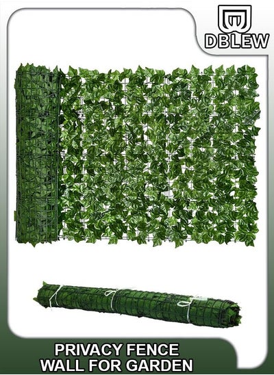 اشتري 1 x 3 Meter Artificial Privacy Garden Fence Wall Plants Hedge Screening Roll Faux Ivy Leaf Vine Decoration For Backyard Outdoor UV And Sunlight Protection In Garden Home Balcony Decor Leaves Screen في الامارات