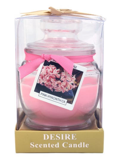 Buy Pink Hyacinth CA Flavor Desire Scented Candle Pink in Saudi Arabia