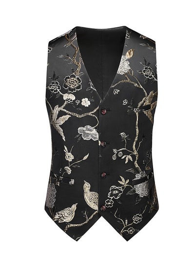 Buy New Men's Hollowed Out Slim Fit Fashionable Plus Size suit Vest in UAE