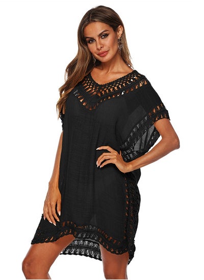 Buy Semi Sheer Hollow Out Cover Up in Saudi Arabia