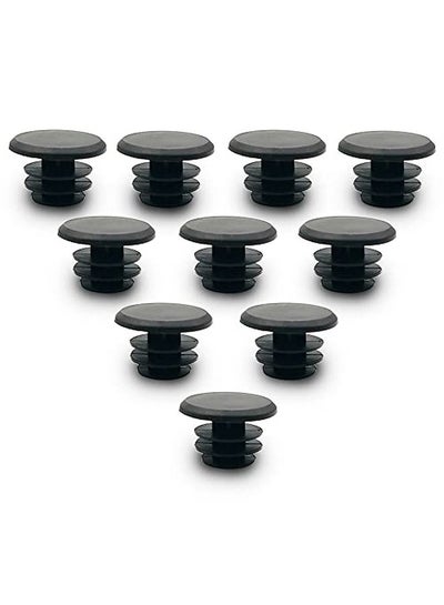 Buy 10 Pieces Handlebar Bar End Plugs Caps Bicycle Handlebar End Caps For Road Mountain Bike Most Bicycle Grip Bar End Plugs (Black) in UAE
