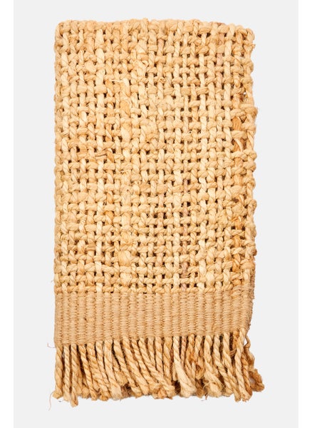 اشتري Fringed Jute Rug 50 x 80 cm, Brown في الامارات