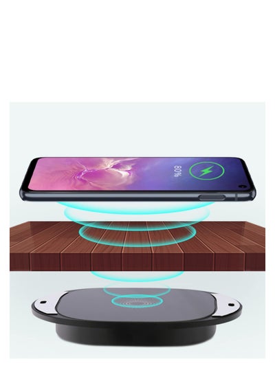 Buy Invisible Wireless Charger, Under Desk Wireless Charger, 10W Furniture Wireless Charging Board, 20Mm Long -Distance Wireless Mobile Phone Charger, Suitable for iPhone, for  Galaxy and for QI in UAE