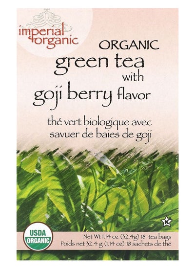 Buy Imperial Organic Green Tea with Goji Berry 18 Tea Bags 1.14 oz (32.4 g) in UAE