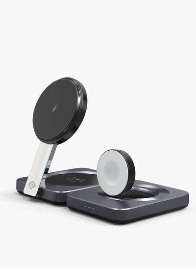 اشتري 3-in-1 Foldable Magnetic Wireless Charger - Black في الامارات