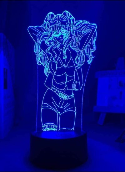 Buy Multicolour 3D LED Night Light Illusion Lamp USB Anime Boys Bleach Neliel Tu Home Decoration Acrylic Neliel Tu Birthady Present Xmas 16 colors With Remote Control in UAE