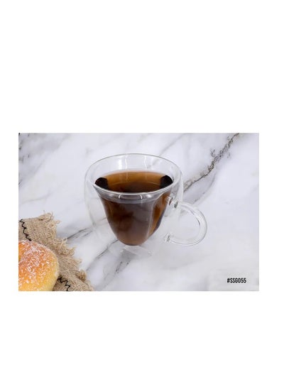 Buy Double glass mug 180ml Oxford OXFSSGO55 in Egypt