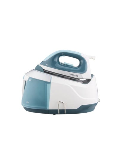 اشتري Skip to the beginning of the images gallery TORNADO Digital Steam Generator Iron 2400 Watt Ceramic Soleplate Turquoise x White TSS-2400D في مصر