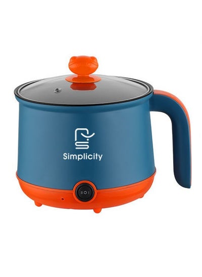 Buy 110V Multifunctional Electric Cooker Pot for Dorms Blue and orange (without steamer) in UAE