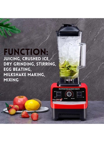 Buy Heavy Duty Commercial Grade Electric Mixer Blender with 15 Timer Speed 5500W 2 Liter in UAE