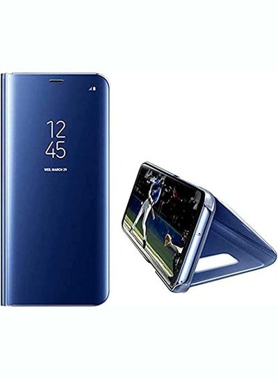Buy Flip Cover Clear View Standing With Out Sensor And Not Smart For Samsung Galaxy Note 10 Lite - Blue in Egypt