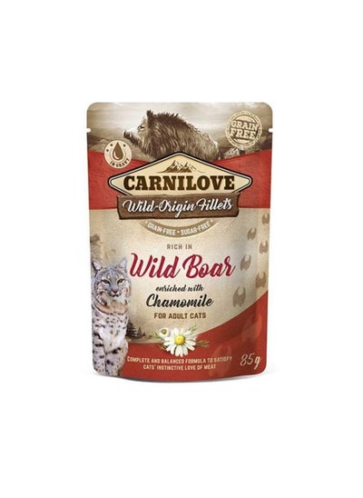 اشتري CARNILOVE WET FOOD WILDBOAR FOR ADULT CAT 24 X 85GRM في الامارات