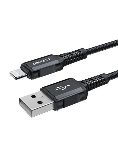 اشتري ACEFAST C4-02 USB-A to Lightning 1.8m Charging Cable -Black في مصر