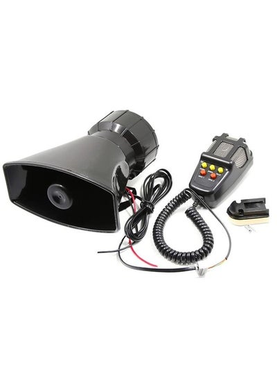 اشتري Car Siren Speaker Police Siren Speaker Car Pa System Wired Handheld Microphone Speaker Emergency Siren في السعودية