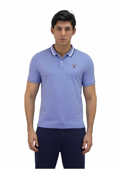 Buy Men's Eagle Polo - Blue in Saudi Arabia