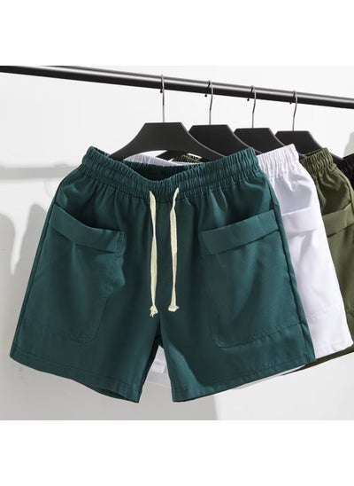 اشتري Mens Summer Tactical Cargo Shorts CasualDark green Dark green في السعودية