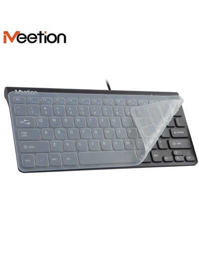 اشتري MEETION MINI OFFICE KEYBOARD K400 Small and portable High-quality membrane keyboard Comfortable, quiet, and precise keystroke (Black) في الامارات