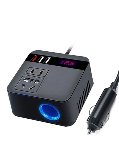 Buy 120W Car Power Inverter, DC 12/24V to 220V AC Car Inverter,3 USB  Ports Charger Adapter Car Plug Converter with Switch and Current LED Screen,Suitable for Car, Truck in Saudi Arabia