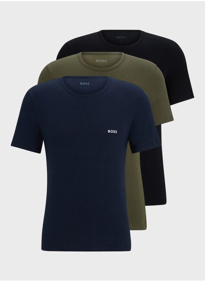 اشتري 3 Pack Assorted Crew Neck T-Shirt في السعودية