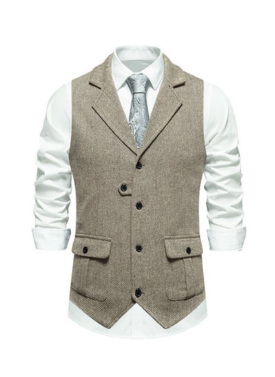 اشتري New Retro Lapel Suit Vest في الامارات